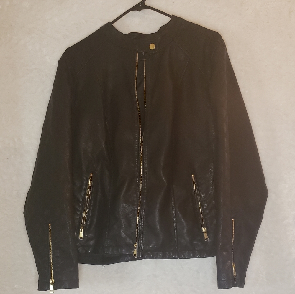 Faux Leather Jacket